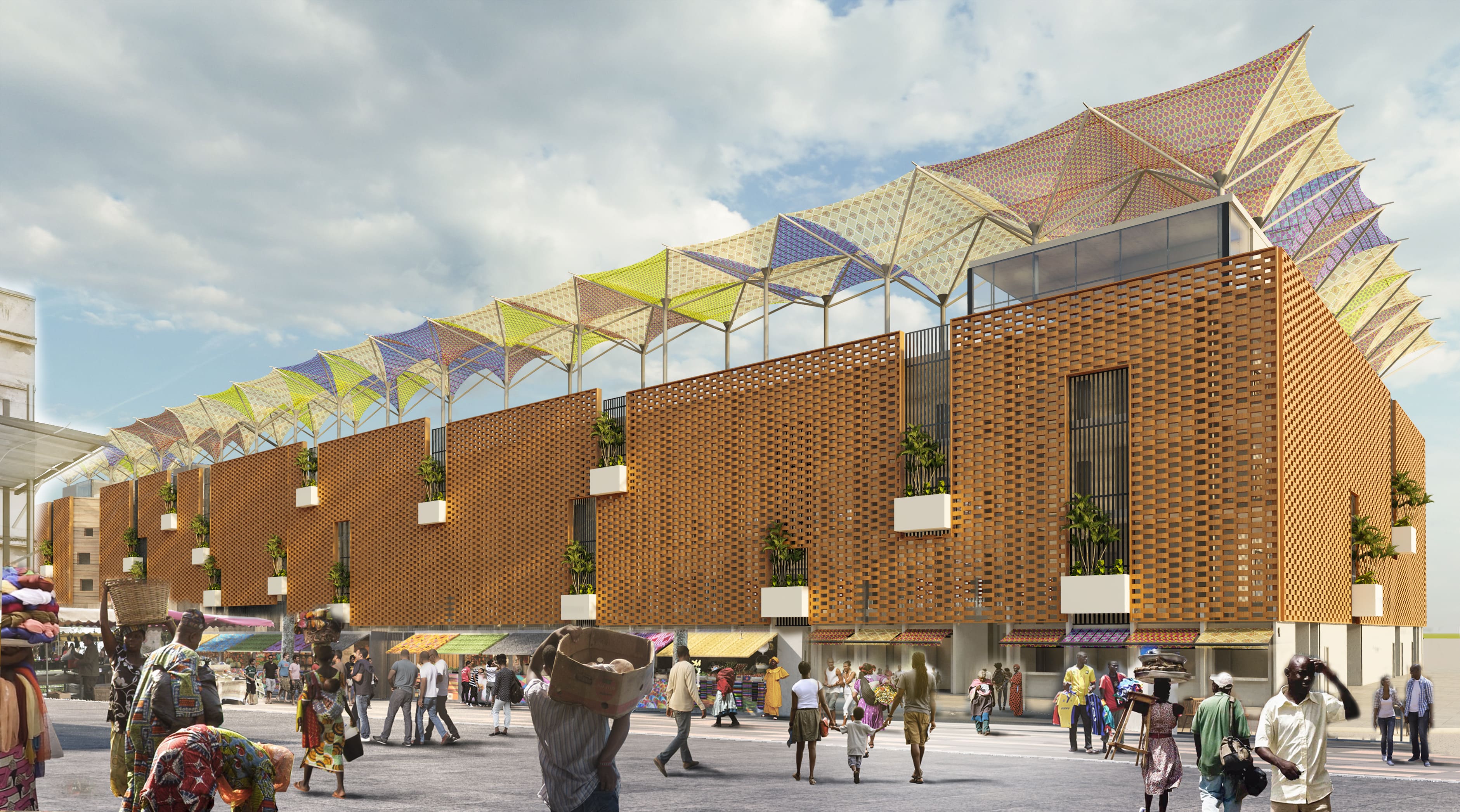 Construction marché d'assigame