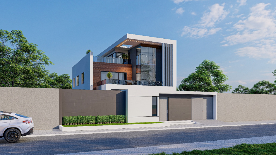 Villa F6 ultra moderne sur 500m² - R+2 avec piscine