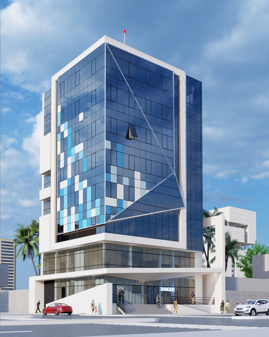 Immeuble mixte R+7 à Lomé