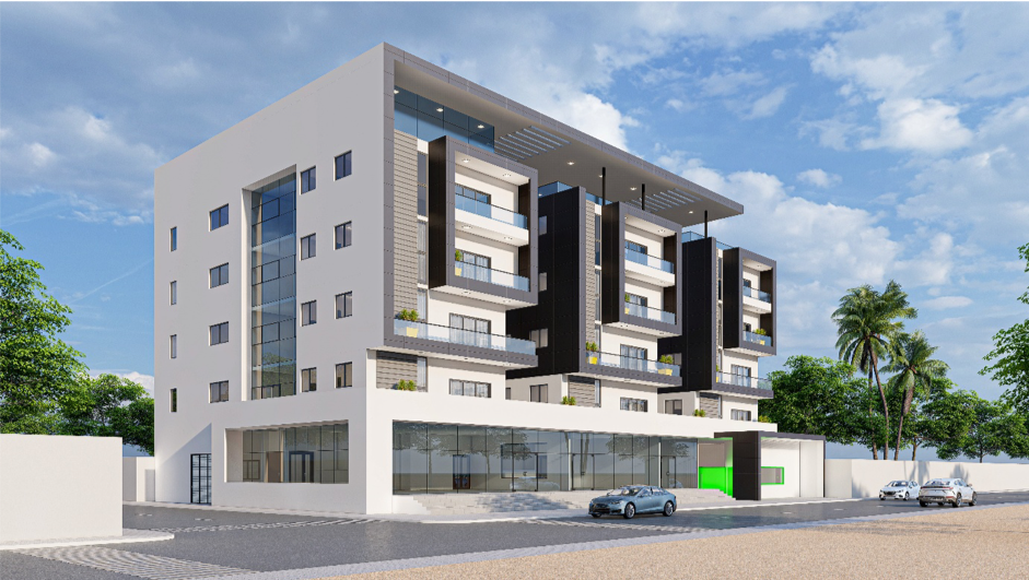 Immeuble résidentiel R+5 avec vue sur mer - Lomé