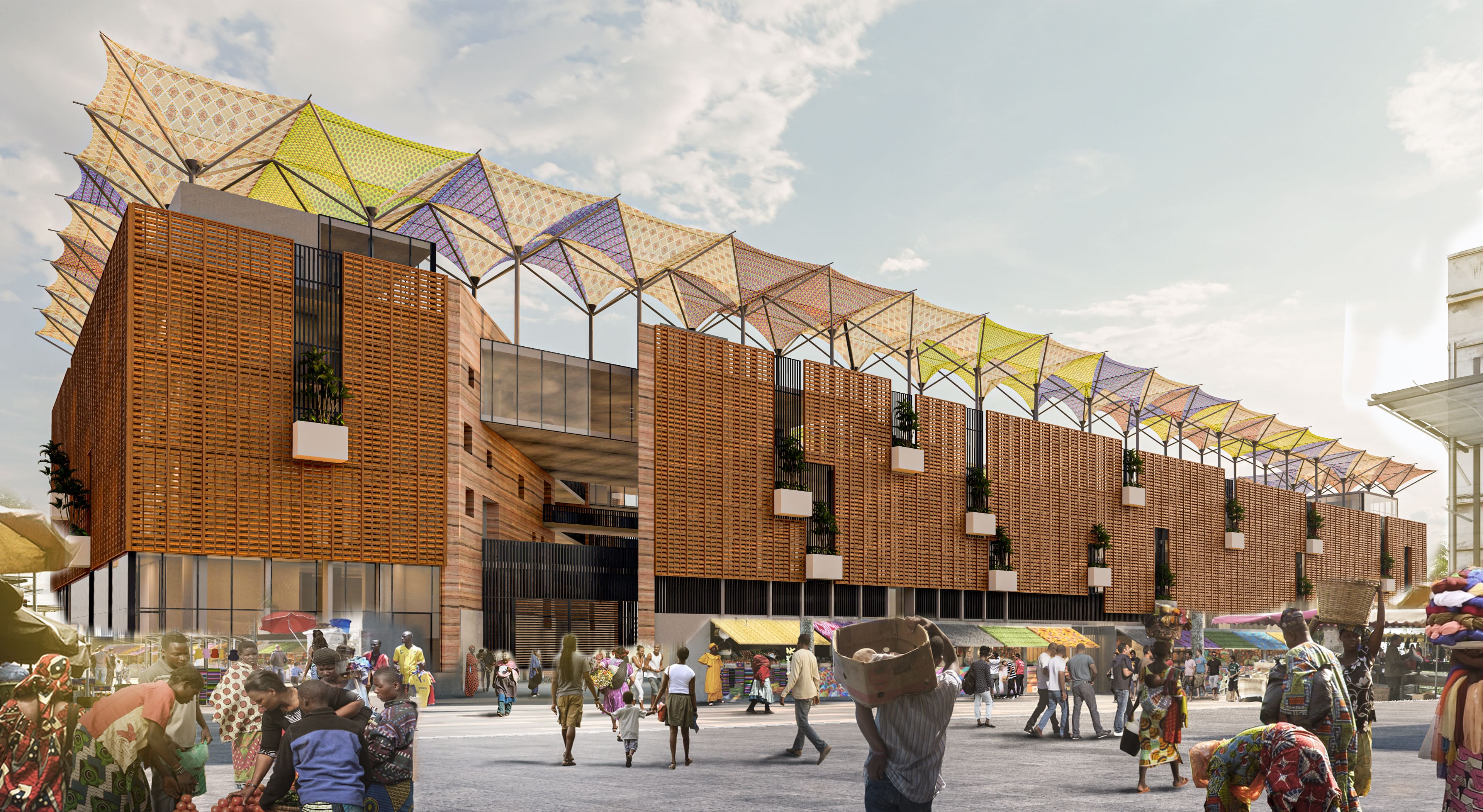 Construction marché d'assigame